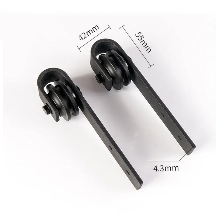 Gifsin-Sliding Door Hardware Drawer Slides Kit, Double Door TV Stands, Wardrobe Cabinets, Furniture Slide