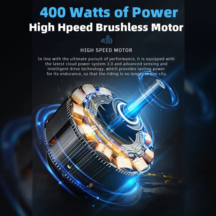 DEEPOWER K300 Electric Bike 400W 48V 30AH Adult Folding Electric Bicycle With Basket Mini Ebike for Urban Commuter Man Woman