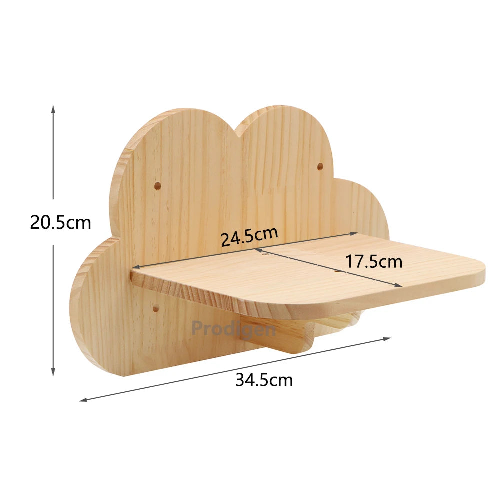 Cat Climbing Shelf Wall Mounted Four Step Stairway With Sisal Scratching Post For Cats Tree Tower Platform Jumping Pet Furniture