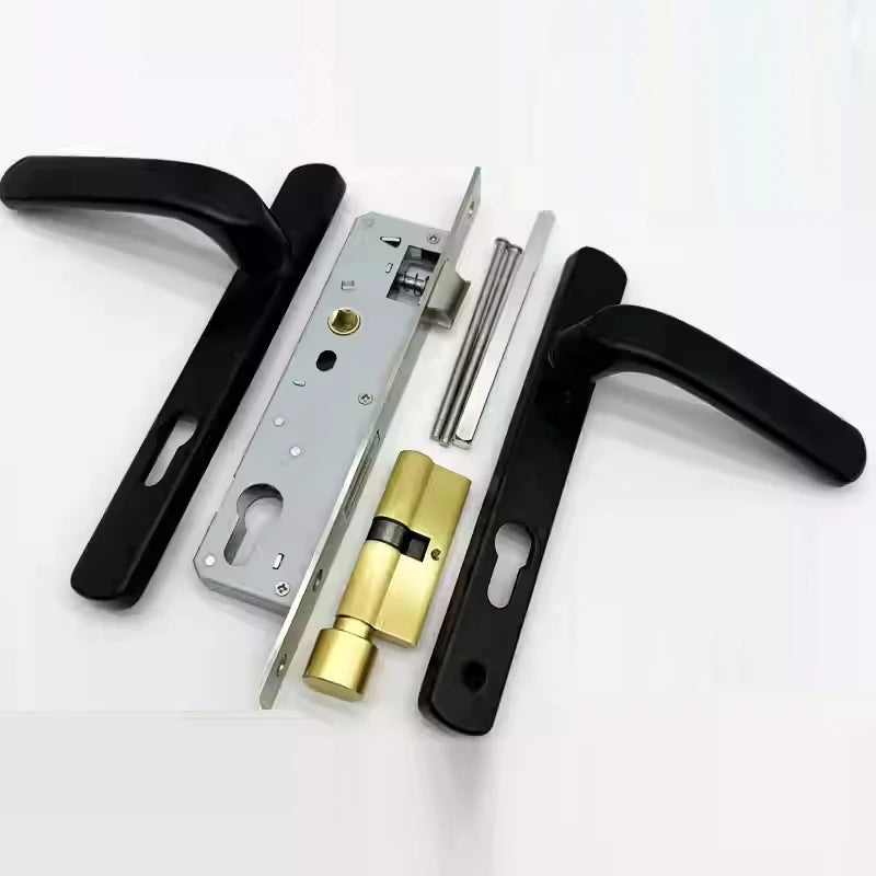 Broken Bridge 8525/9230 Series Screen Door Double Door Aluminum Alloy Black And White Gold And Silver High Low Door Lock Handle