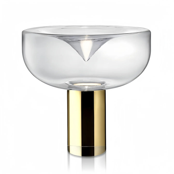 Nordic postmodern creative glass living room table lamp model room bedroom bedside lamp simple light luxury gold decorative lamp