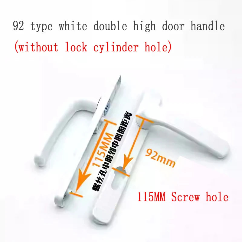 Broken Bridge 8525/9230 Series Screen Door Double Door Aluminum Alloy Black And White Gold And Silver High Low Door Lock Handle