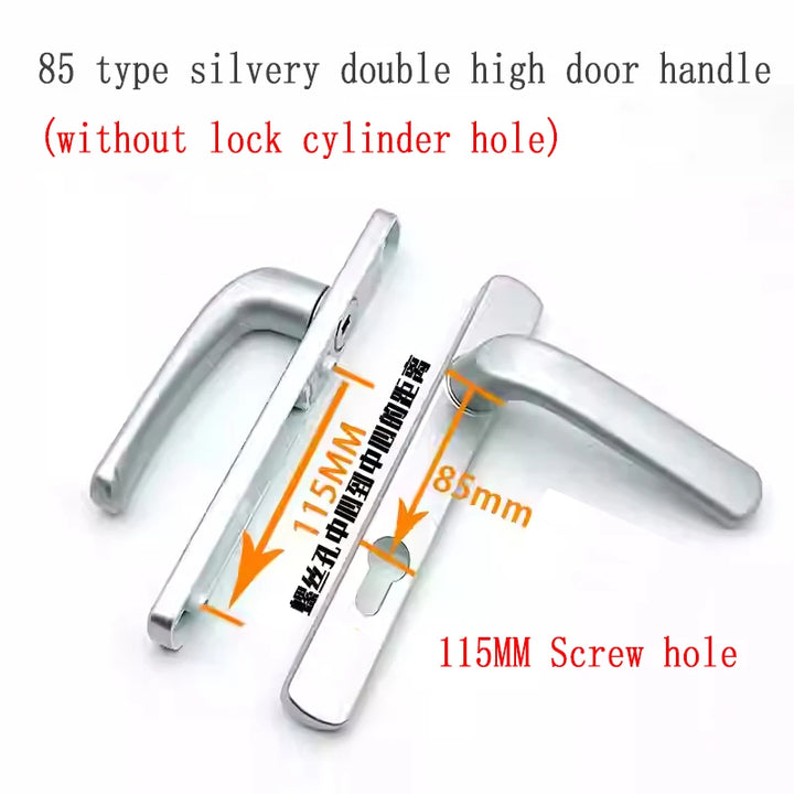Broken Bridge 8525/9230 Series Screen Door Double Door Aluminum Alloy Black And White Gold And Silver High Low Door Lock Handle
