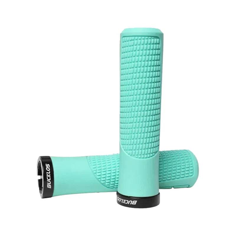 BUCKLOS Bicycle Handlebar Grip Ergonomic Lock on Bike Handle Cover Shock-absorbing Cycling Handles Bar Soft Mtb Grips