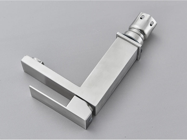 Brushed Nickel Basin Faucet Black Bathroom Faucet Deck Mounted Basin Sink Tap Mixer Hot & Cold Water Stainless Steel Faucet