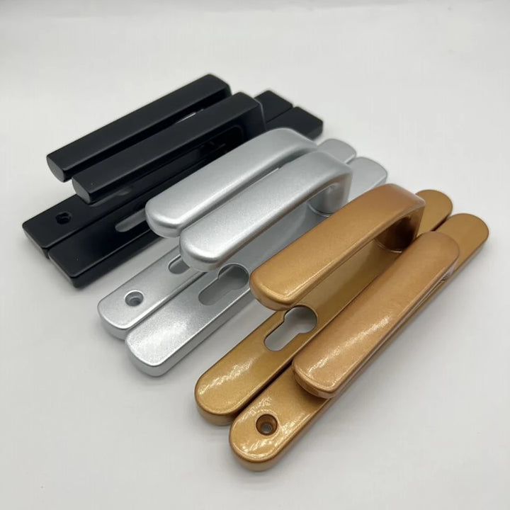 Broken Bridge 8525/9230 Series Screen Door Double Door Aluminum Alloy Black And White Gold And Silver High Low Door Lock Handle