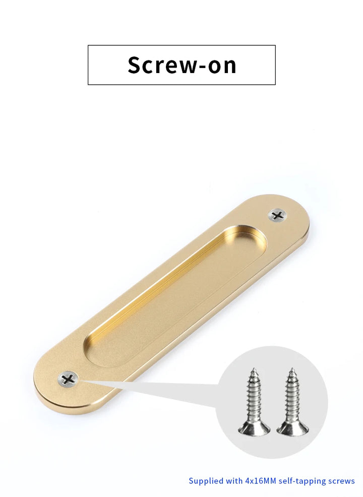 BON Paste sliding door handle kitchen door barn door aluminum door glass sliding door without punching sliding door fastener