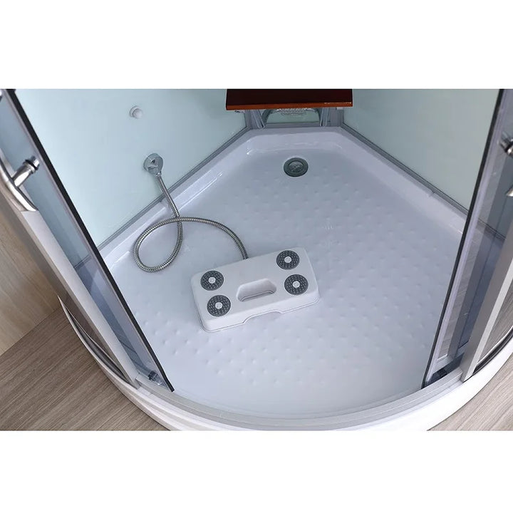 90x90 Corner Bath Room Black Color Design Hydro Massage and Steam Bathroom Shower Cabins