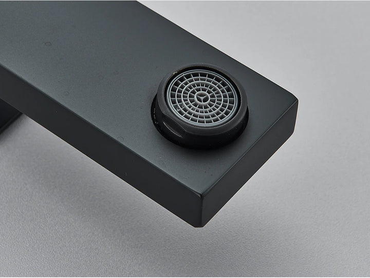 Brushed Nickel Basin Faucet Black Bathroom Faucet Deck Mounted Basin Sink Tap Mixer Hot & Cold Water Stainless Steel Faucet