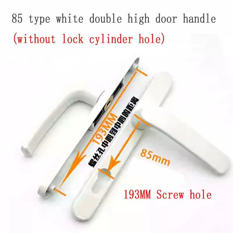 Broken Bridge 8525/9230 Series Screen Door Double Door Aluminum Alloy Black And White Gold And Silver High Low Door Lock Handle