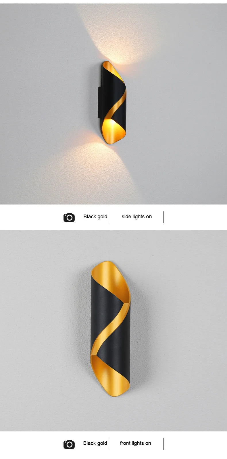 Creative Spiral Design LED Wall Light 10W Indoor Outdoor Waterproof Lamp Modern Nordic Terrace Corridor Courtyard Decor Lights