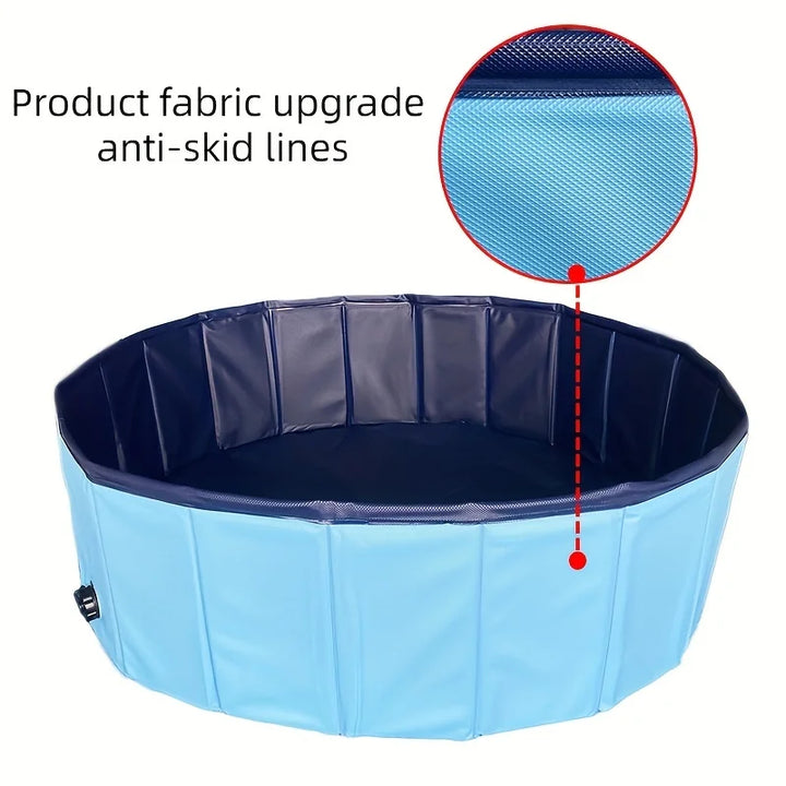 Foldable Pet Bathing Pool Dog Swimming Cat Sand Play Bath Tub Non-Inflatable Paddling Pool