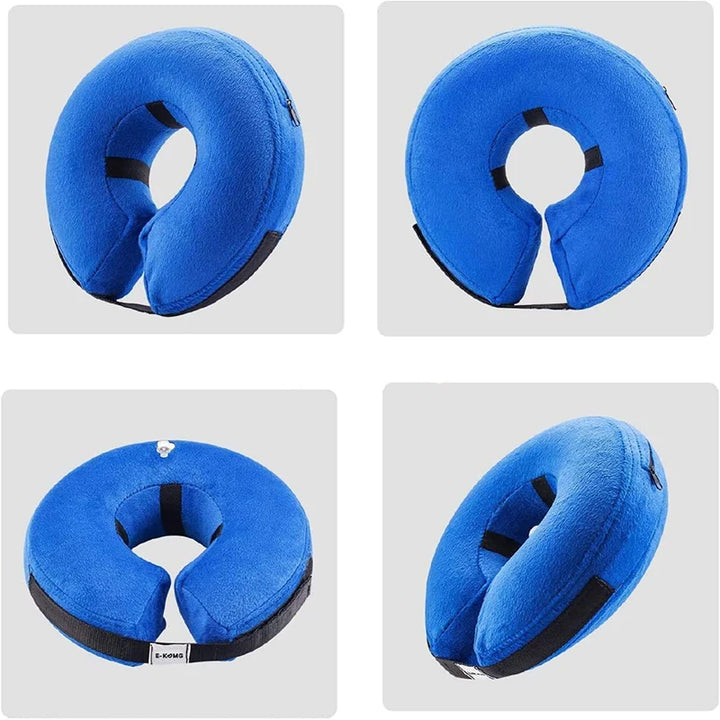 Soft Elizabethan Dog Cone Collar Inflatable Pet Recovery E-Collar for Small to Large Dogs And Cats Ideal for Surgery Recovery
