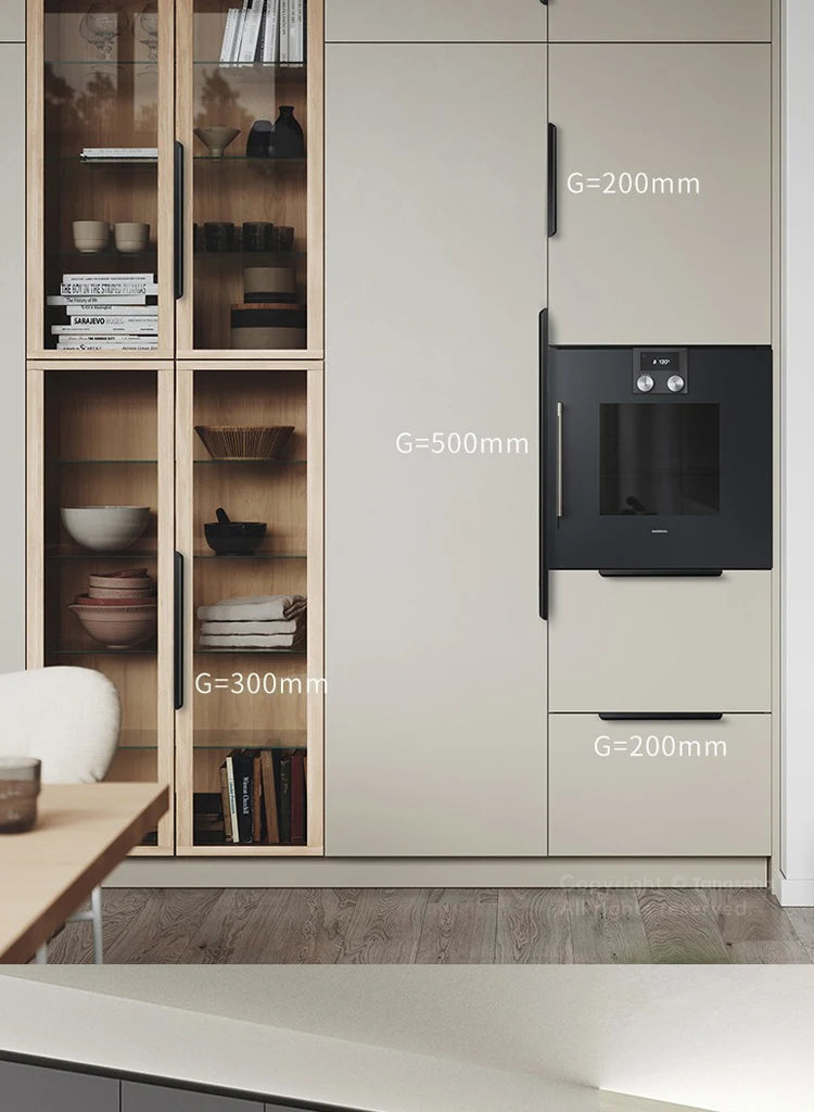 Hidden Cabinet Pulls Drawer Knobs Bedroom Door Handles Aluminum Alloy Kitchen Cupboard Door Pulls Furniture Handle Hardware