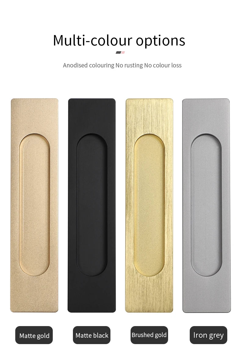 BON Paste sliding door handle kitchen door barn door aluminum door glass sliding door without punching sliding door fastener