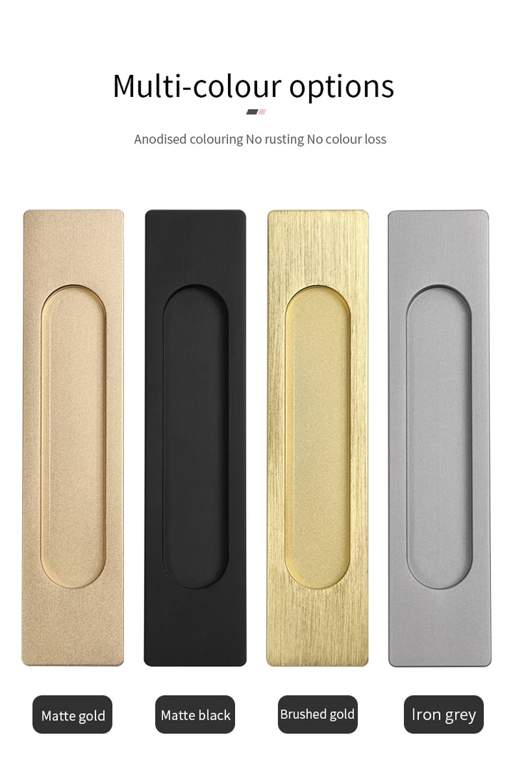 BON Paste sliding door handle kitchen door barn door aluminum door glass sliding door without punching sliding door fastener