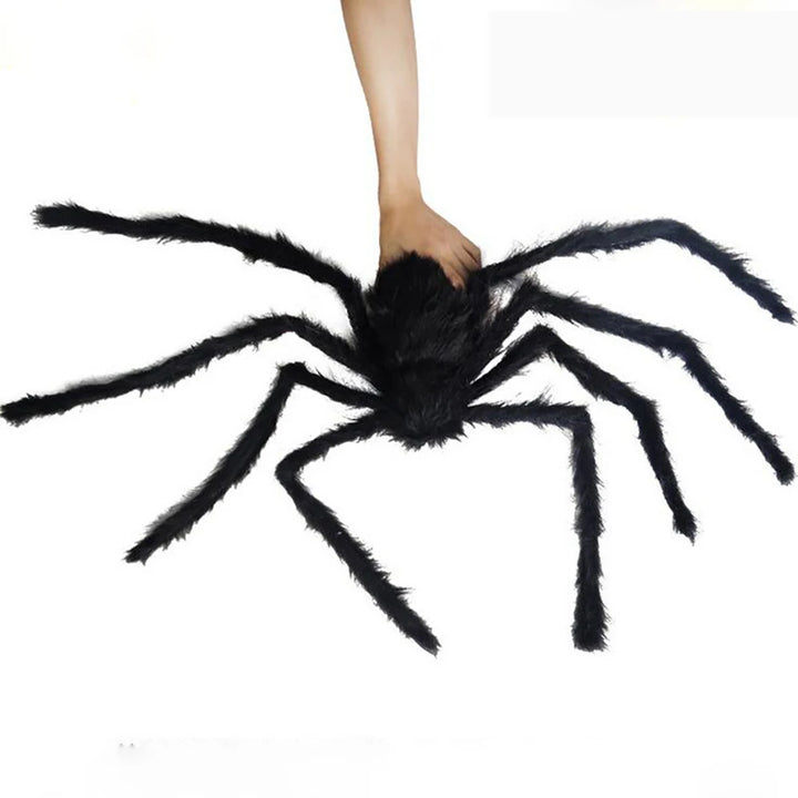 Large Black Spider for Halloween, giant spider decoration, professional accessories, for outdoor yard, scary decoration