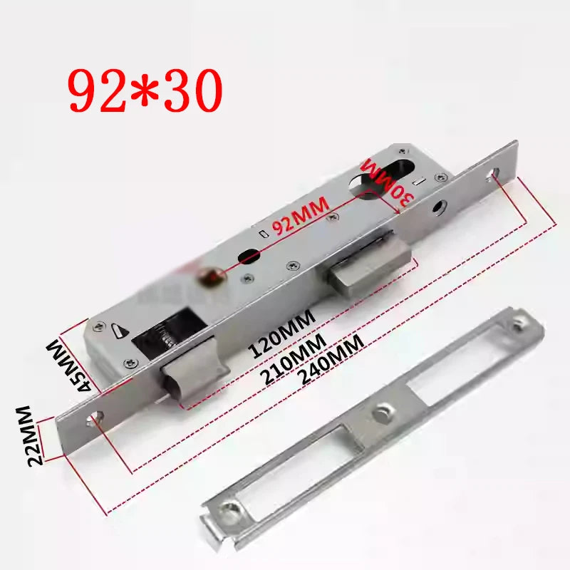 Broken Bridge 8525/9230 Series Screen Door Double Door Aluminum Alloy Black And White Gold And Silver High Low Door Lock Handle