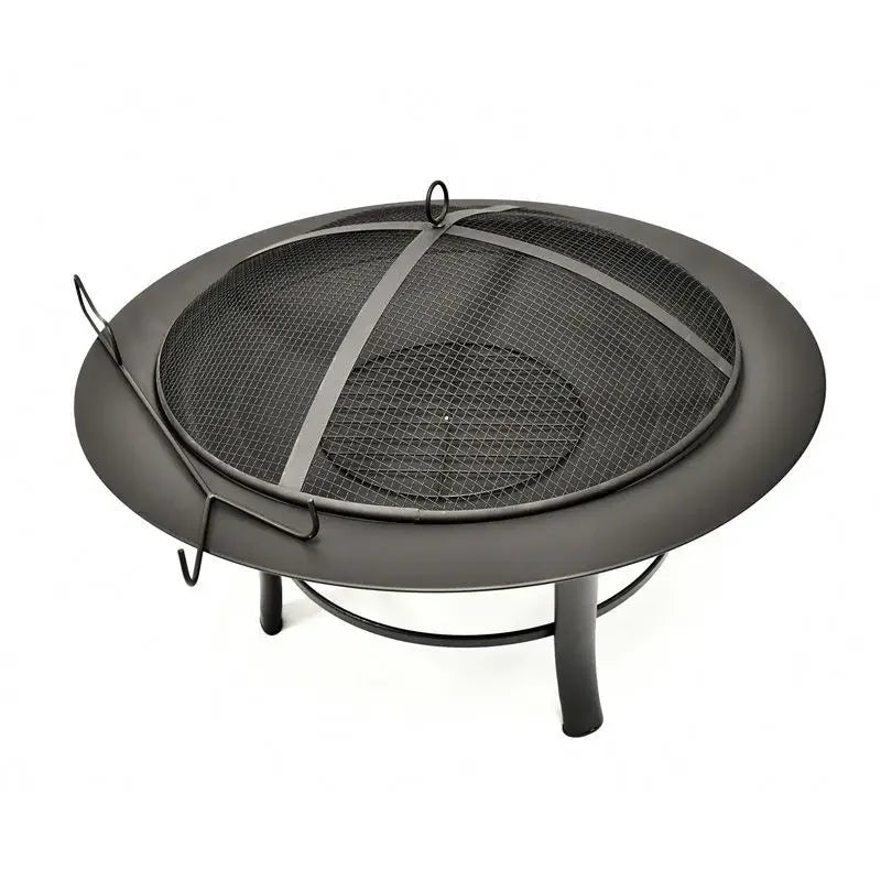 Camping Fire Pit Bonfire Stove Bonfire Activity Wood Basket Black Garden  Wood Stove Heating Furnace With Baking Net