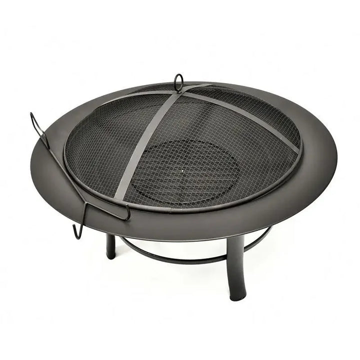 Camping Fire Pit Bonfire Stove Bonfire Activity Wood Basket Black Garden  Wood Stove Heating Furnace With Baking Net