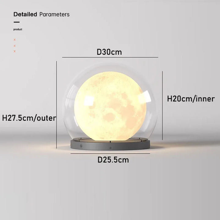 Creative Moon Pillar Lights Outdoor Waterproof LED Round Landscape  Garden, Courtyard Villa Lighting Fixture