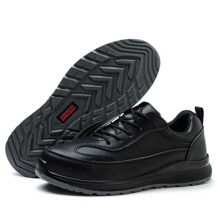 Electrician's Breathable Lightweight Insulated Shoes Men's Protective Work Shoes Anti-penetration Waterproof Non-slip Cotton Sho