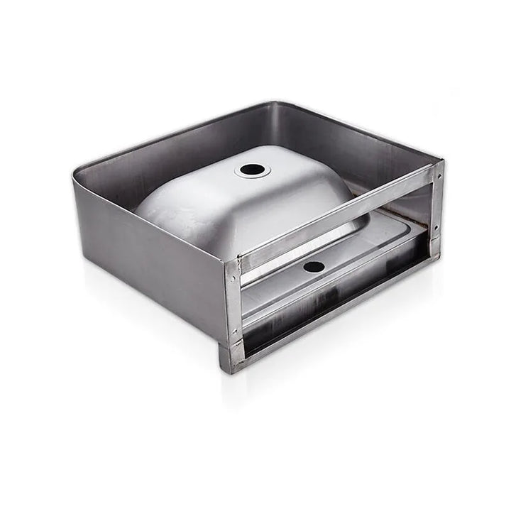 Bathroom wall mounted 304 Stainless steel  sqaure basin with faucet set