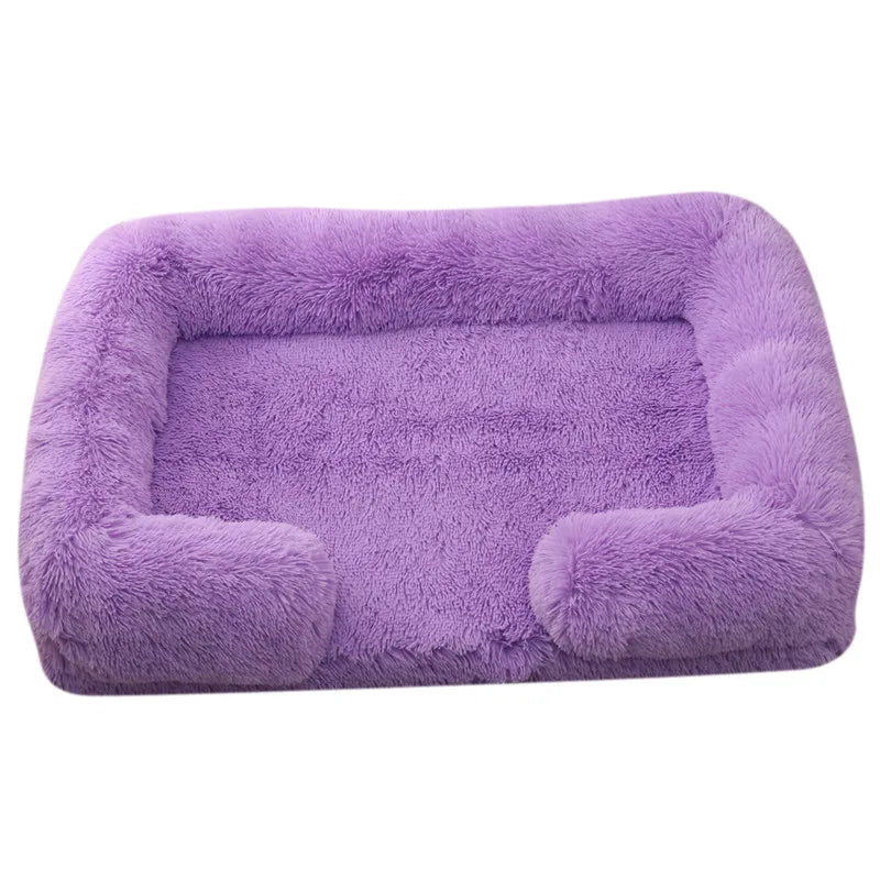Large Dog Bed Dog Plush Pet Bed Winter Thickened Sleeping Bed Sofa Removable Pad