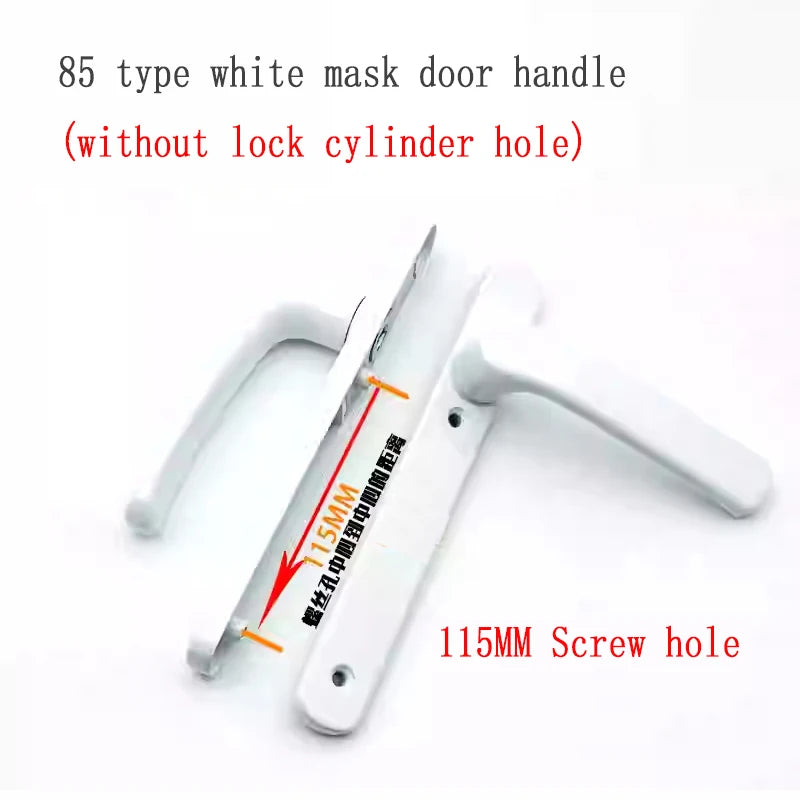 Broken Bridge 8525/9230 Series Screen Door Double Door Aluminum Alloy Black And White Gold And Silver High Low Door Lock Handle