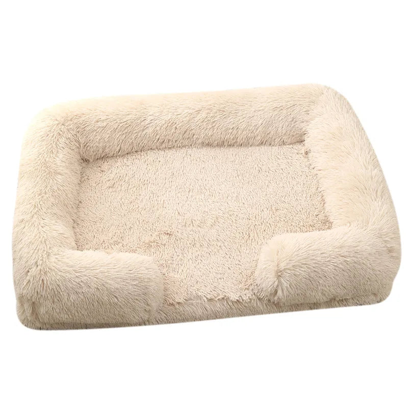 Large Dog Bed Dog Plush Pet Bed Winter Thickened Sleeping Bed Sofa Removable Pad