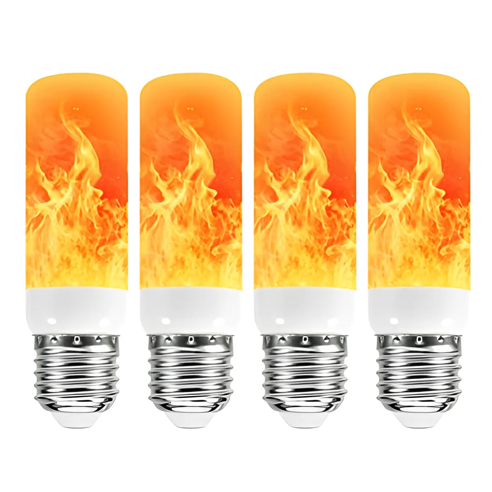 USB E14 E27 B22 Led Simulated Flame Bulbs 9W AC85-265V Luces Home Electronic Accessories Lamp Flame light Effect Bulbs Lampada