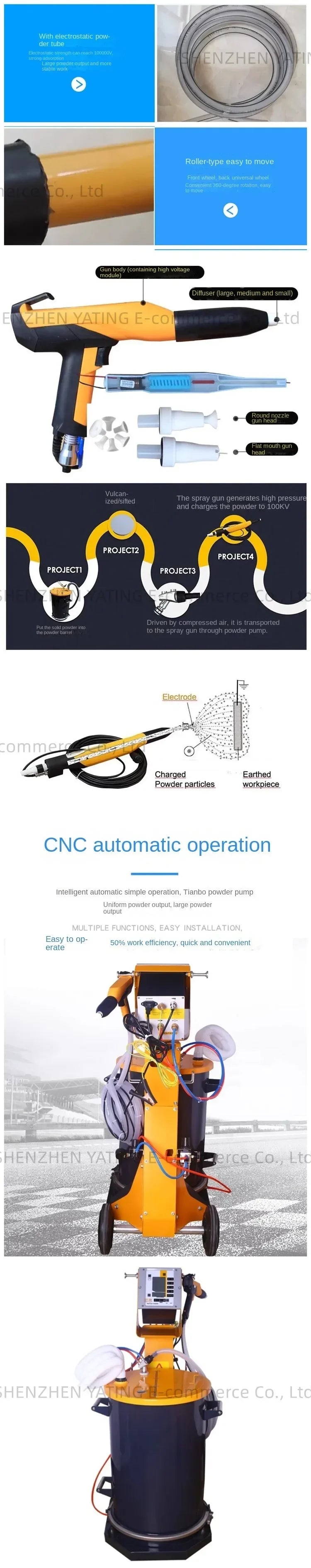 New Electrostatic Spraying Machine Powder Spraying Machine Generator Electrostatic Spraying Powder Gun