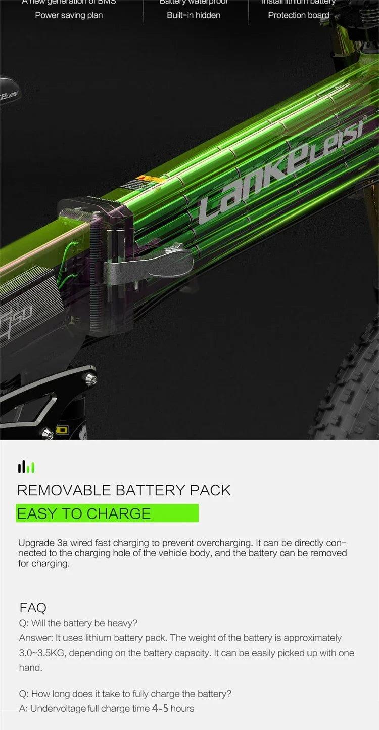 Ebike XT750 PLUS Adult 1000w48v17.5ah Battery Electric Bicycle 26 inch fat Tire Mountain Off road Electric Bicycle