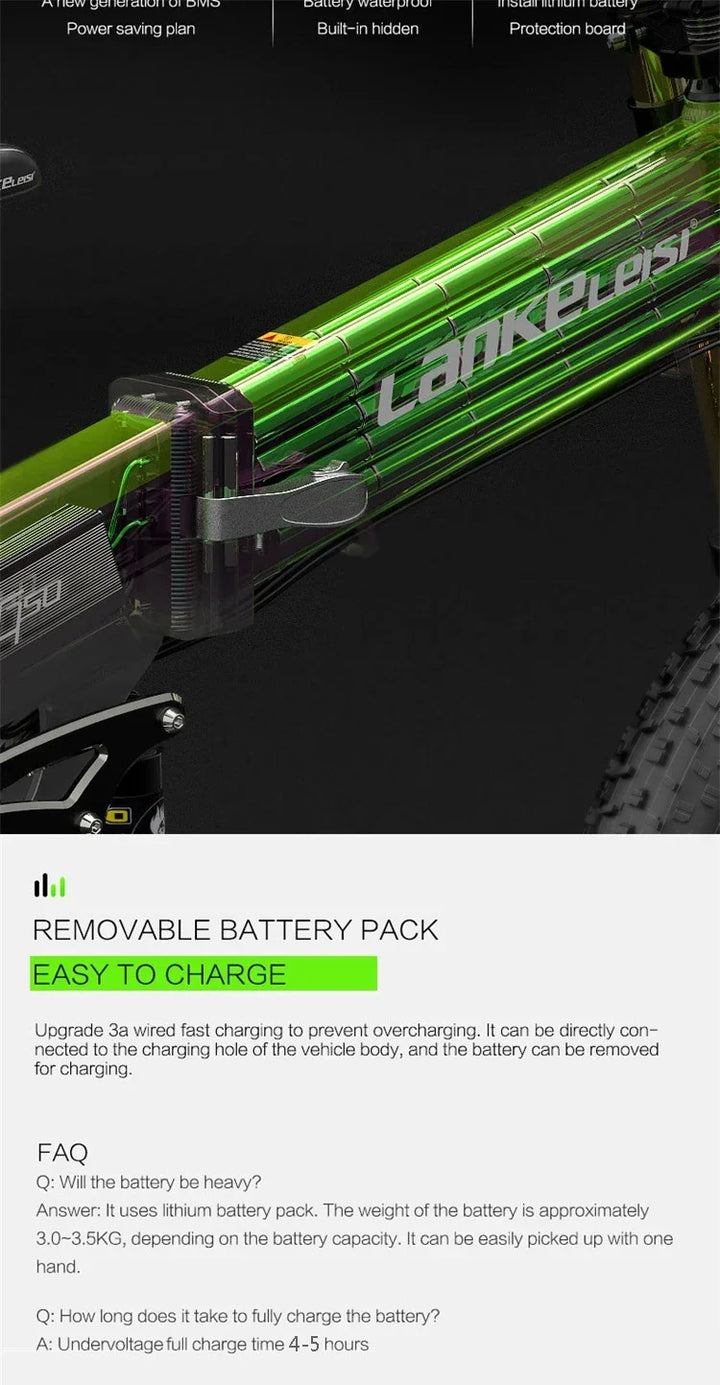 Ebike XT750 PLUS Adult 1000w48v17.5ah Battery Electric Bicycle 26 inch fat Tire Mountain Off road Electric Bicycle