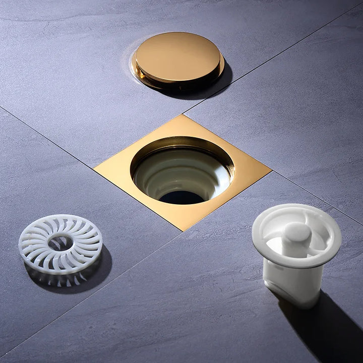 Brass Round Floor Drain Anti-Odor Valve Cover Shower Trap Drains for Kitchen Bathroom Laundry Room Bathroom Accessories