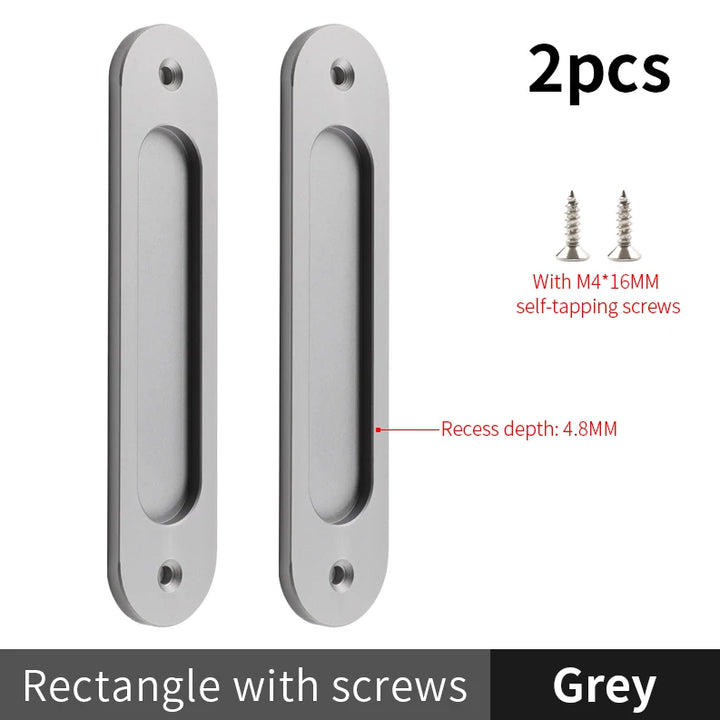 BON Paste sliding door handle kitchen door barn door aluminum door glass sliding door without punching sliding door fastener