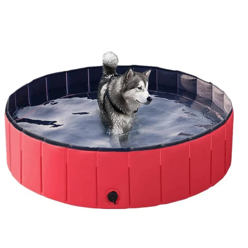 Foldable Pet Bathing Pool Dog Swimming Cat Sand Play Bath Tub Non-Inflatable Paddling Pool