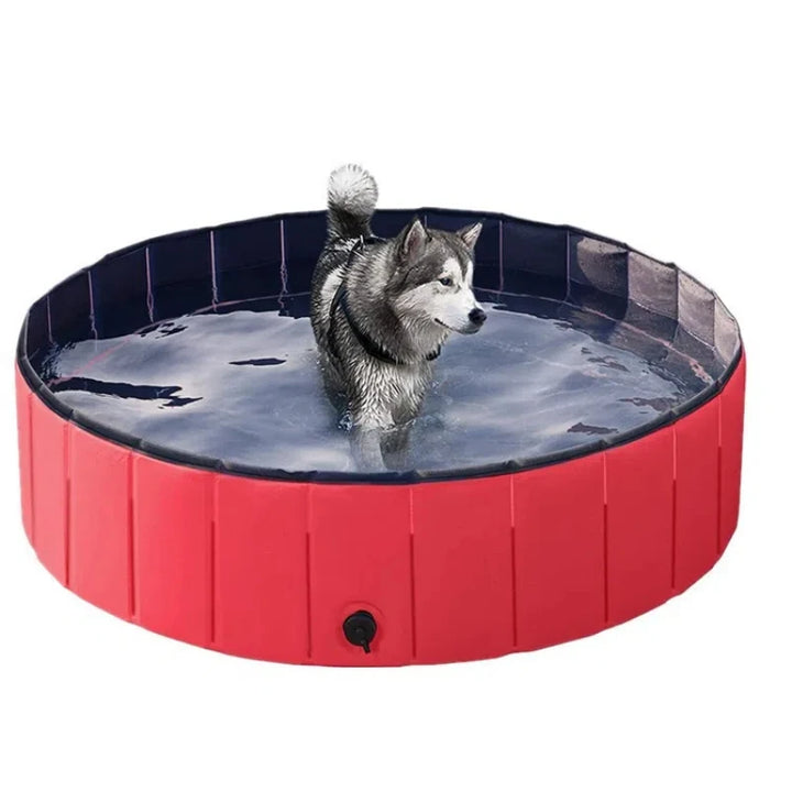 Foldable Pet Bathing Pool Dog Swimming Cat Sand Play Bath Tub Non-Inflatable Paddling Pool