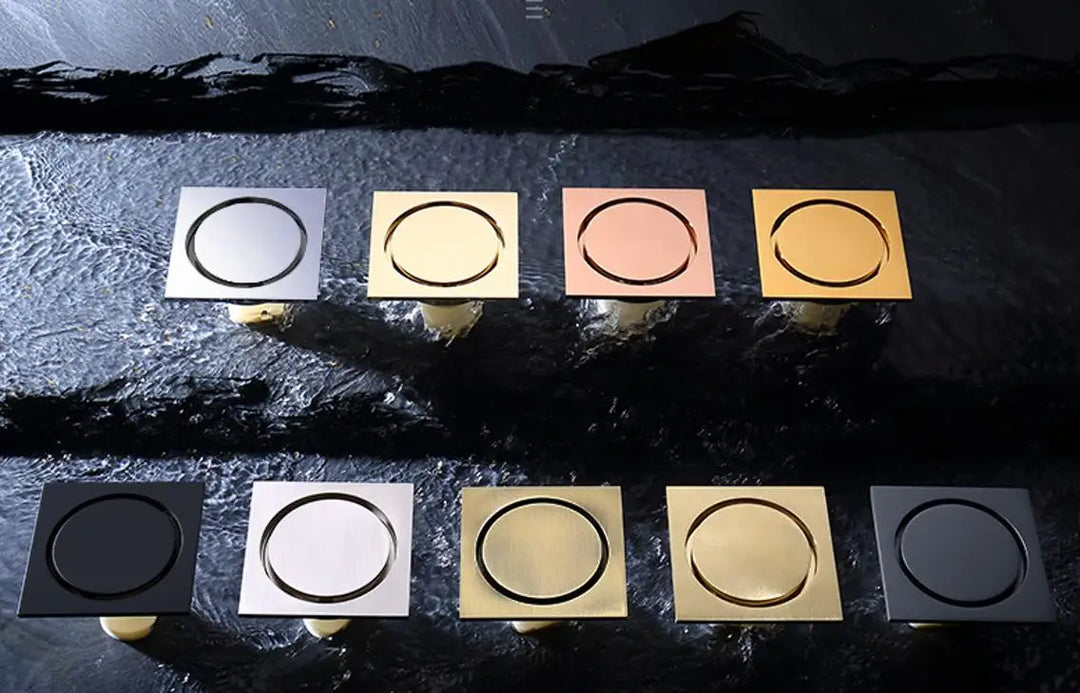 Brass Round Floor Drain Anti-Odor Valve Cover Shower Trap Drains for Kitchen Bathroom Laundry Room Bathroom Accessories