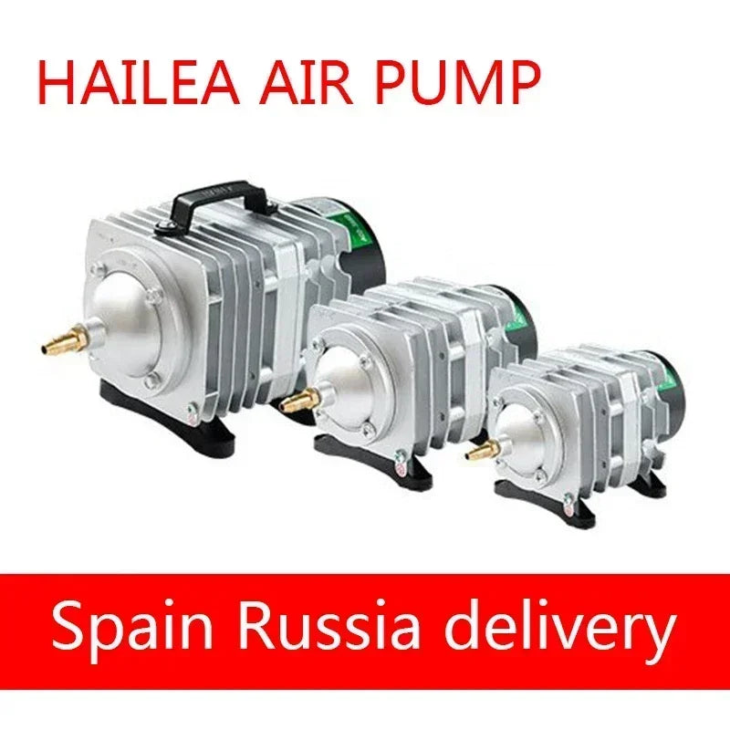 Hailea 220v Air Compressor for Aquarium Accessories 70L/MIN Electromagnetic Pump Fish Tank Accessories Aerator for Aquarium Pet