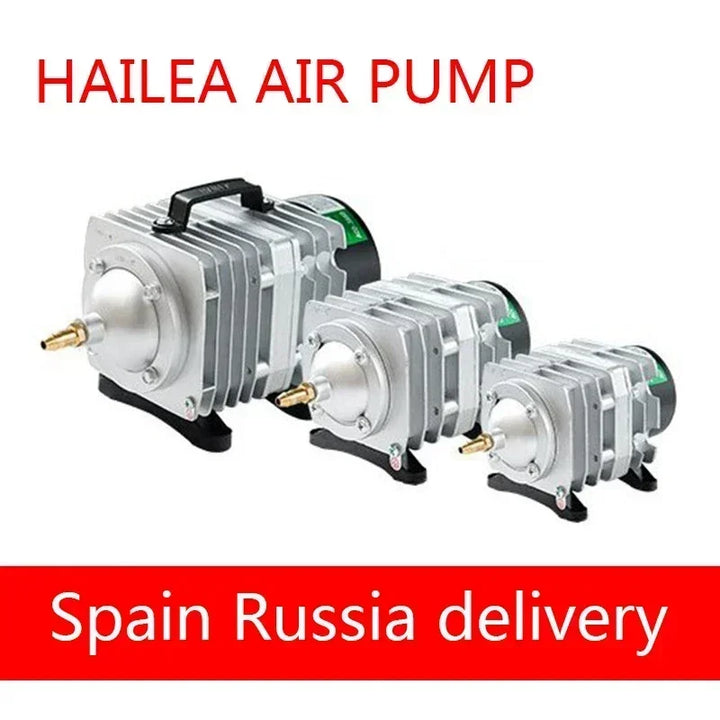 Hailea 220v Air Compressor for Aquarium Accessories 70L/MIN Electromagnetic Pump Fish Tank Accessories Aerator for Aquarium Pet