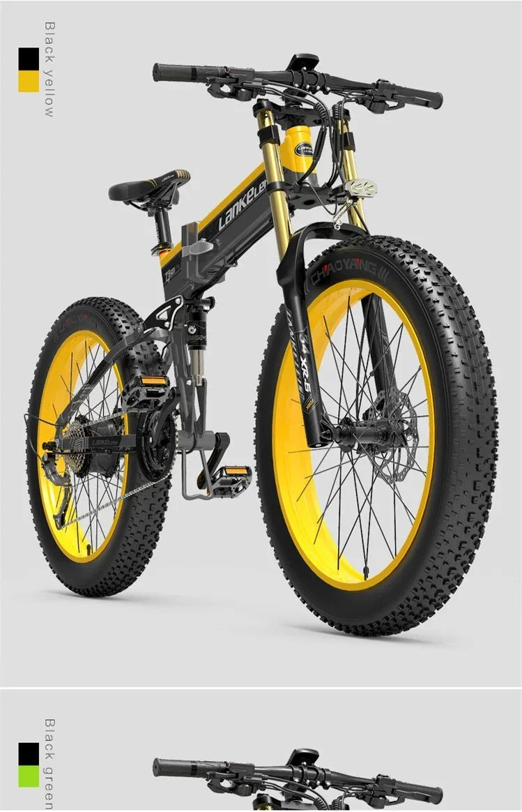 Ebike XT750 PLUS Adult 1000w48v17.5ah Battery Electric Bicycle 26 inch fat Tire Mountain Off road Electric Bicycle