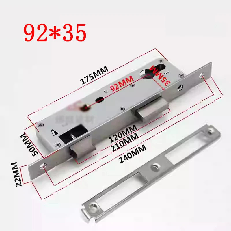 Broken Bridge 8525/9230 Series Screen Door Double Door Aluminum Alloy Black And White Gold And Silver High Low Door Lock Handle