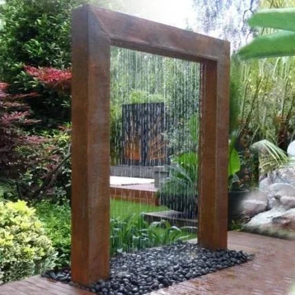 Home and Garden Products Decorative Metal water Curtain and Water Fountains in Garden and Yard