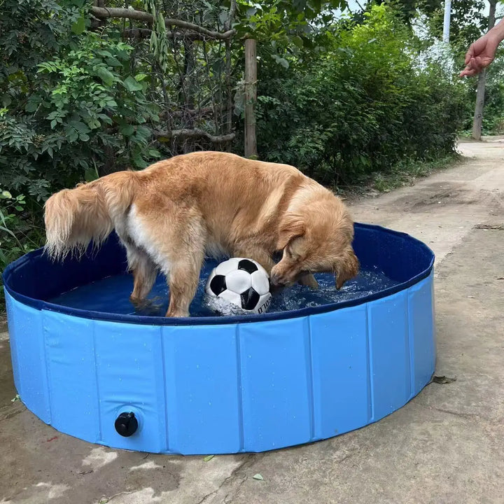 Foldable Pet Bathing Pool Dog Swimming Cat Sand Play Bath Tub Non-Inflatable Paddling Pool