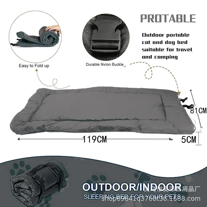 Foldable Outdoor Waterproof Dog Bed Blanket Picnic Dog Mat Car Seat for Small Medium Large Dogs Portable Camping Travel Pet Pad