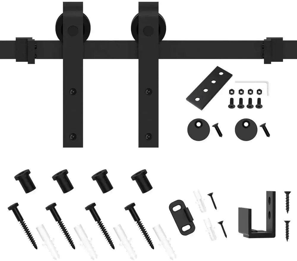 Gifsin-Sliding Door Hardware Drawer Slides Kit, Double Door TV Stands, Wardrobe Cabinets, Furniture Slide