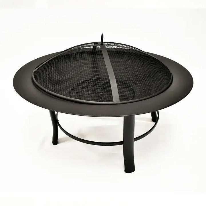Camping Fire Pit Bonfire Stove Bonfire Activity Wood Basket Black Garden  Wood Stove Heating Furnace With Baking Net