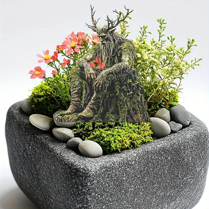 Garden Statues, Tree Elf Yard Sign Acrylic Ground Insert Waterproof Outdoor Decor