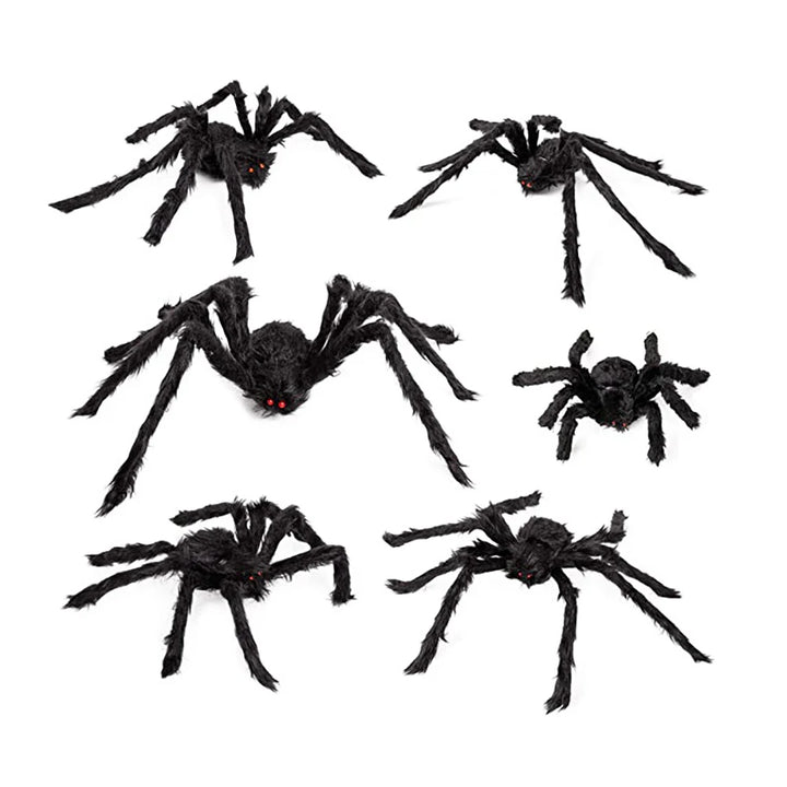 Large Black Spider for Halloween, giant spider decoration, professional accessories, for outdoor yard, scary decoration